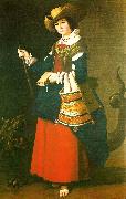 Francisco de Zurbaran st. agatha. Spain oil painting artist